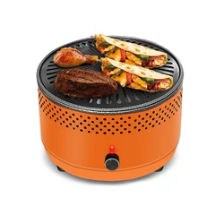 Hot sale multifunctional electric camping grill portable Charcoal Lotus Mini Grill roaster smokeless bbq grill korea table