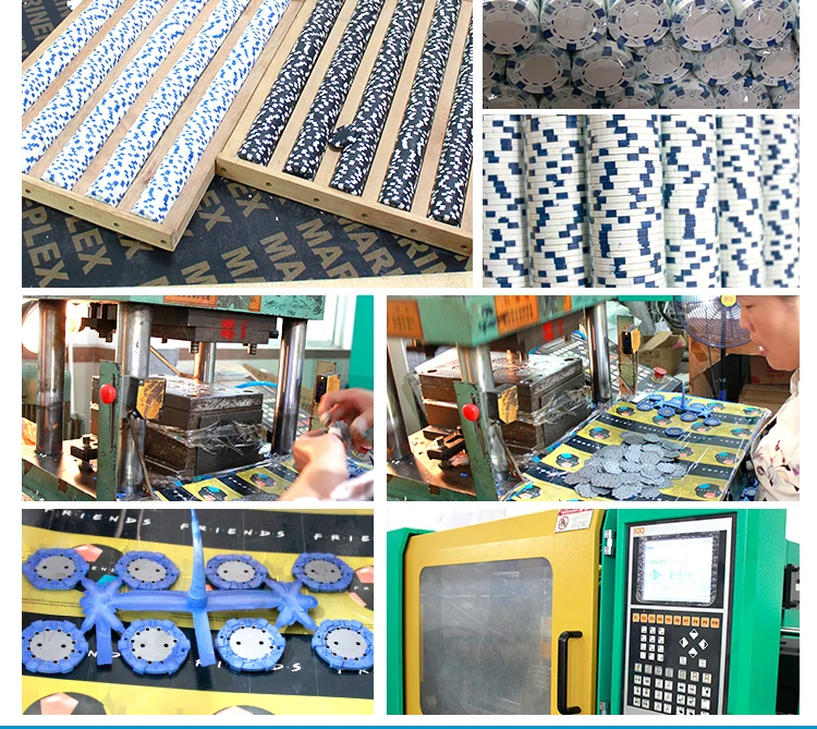 Custom 300 Pieces Casino 32g EPT Clay Casino Plaque ABS Square Poker Plaque Chips