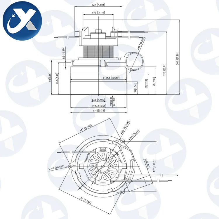 Vacuum cleaner motor DC 240V all copper wire 400W 600W 1400W vacuum cleaner motor accessories