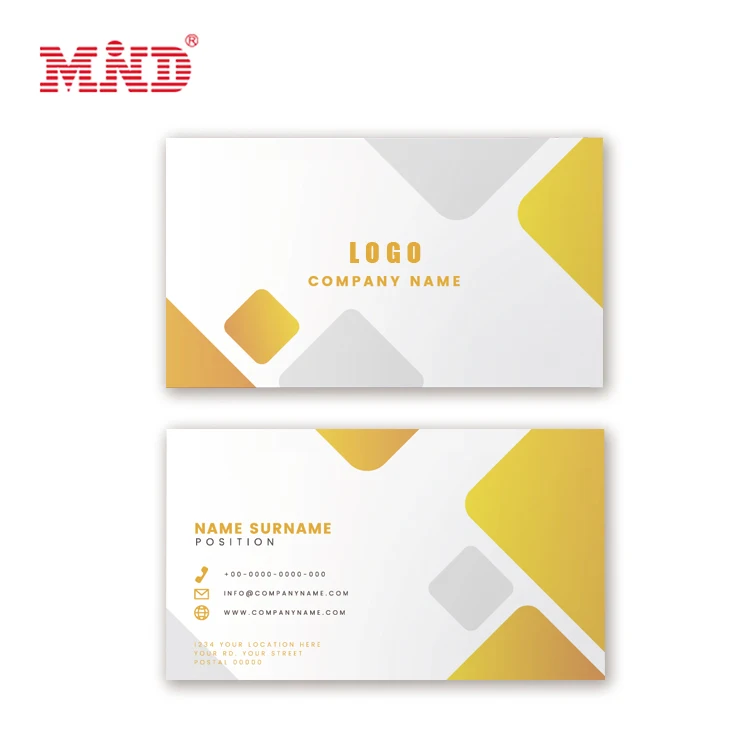 Wholesale Customized Business Name Card Thank You Greeting Cards with Own Logo