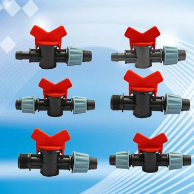 Agricultural watering 16mm drip valve  connectors offtake valve mini valve for drip irrigation system