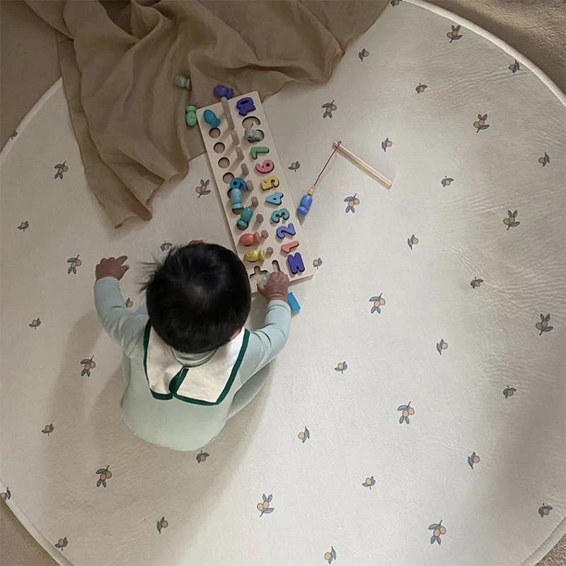 
Wholesale New Winter Round Baby Infant Child Thickening Game Foldable Baby Crawling Play Mat 