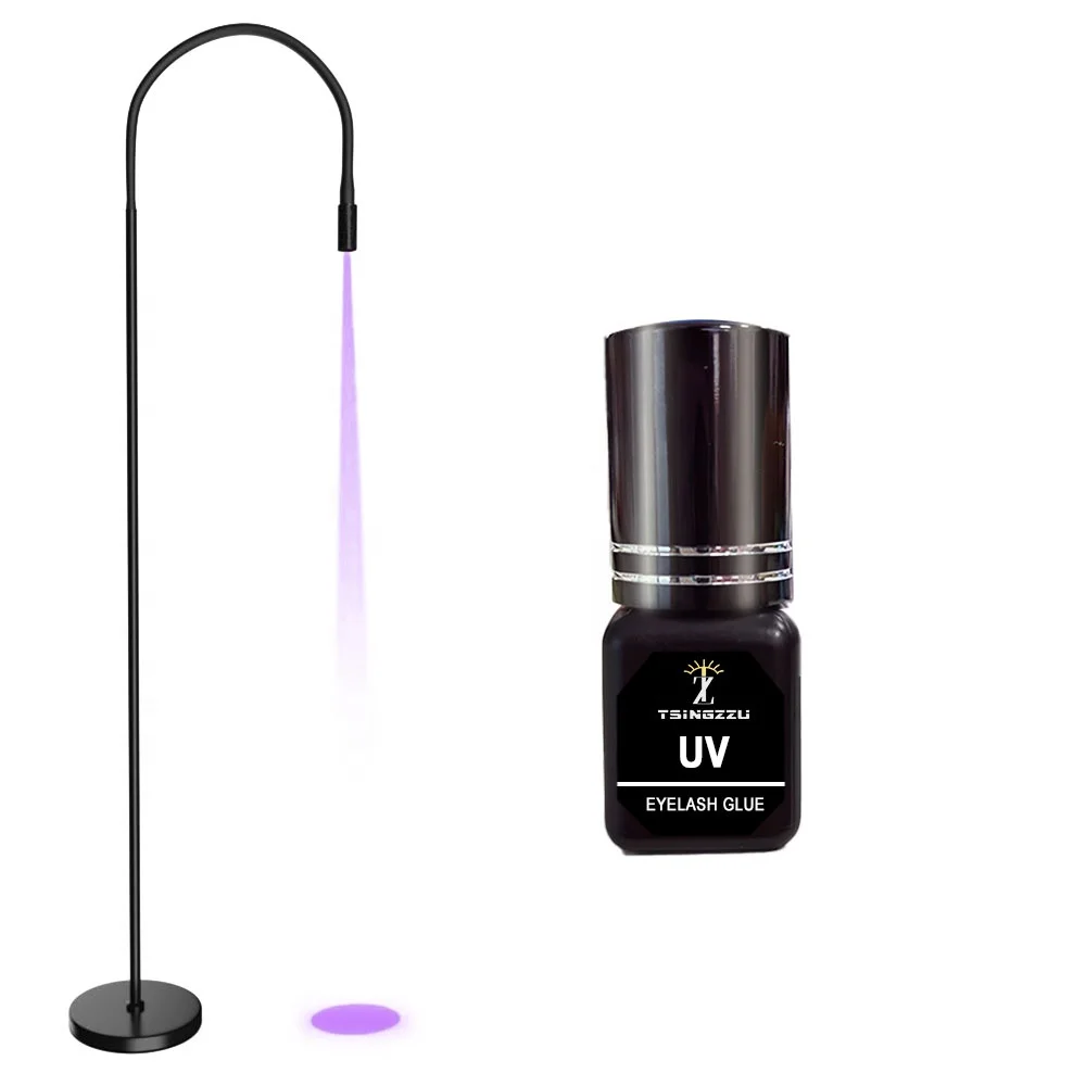 5W Ultraviolet LED Silent Pedal Switch Lamp beam light For Eyelashes Grafting UV  False Eyelash Grafting Adhesive Floor Lamp