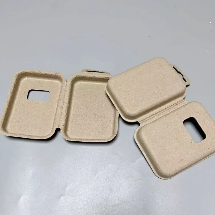 Customized molded pulp tray paper packing tray recycle packaging molded fiber packaging for power bank electronics