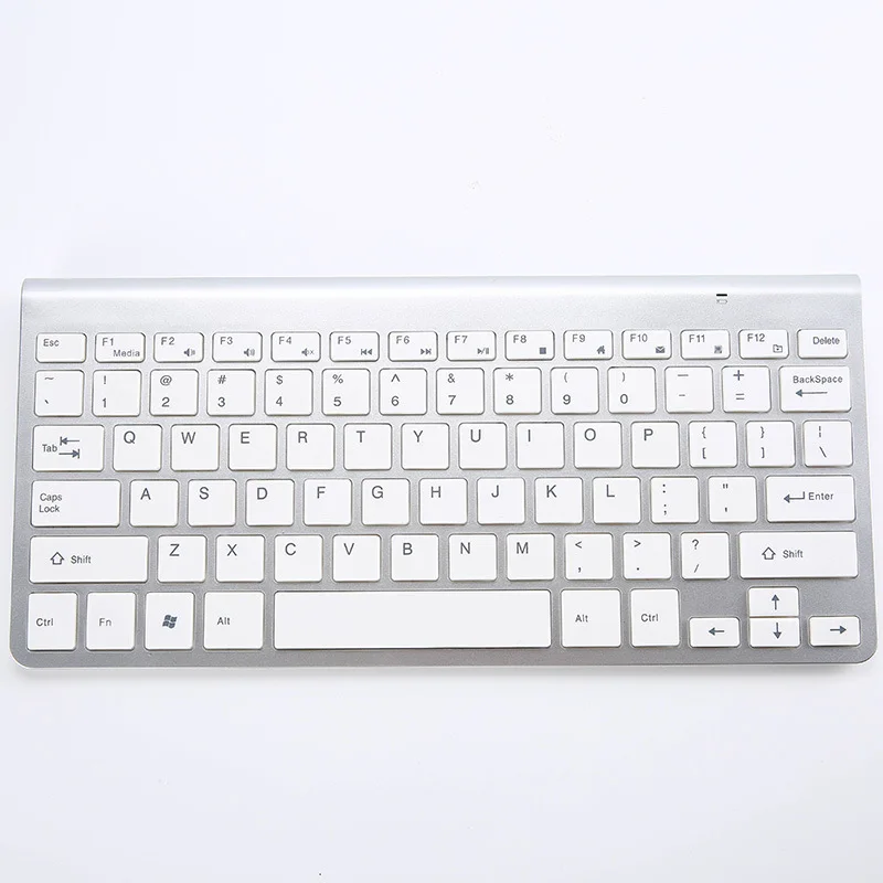 Custom Metal Multi-Device Mini Slim Wireless Keyboard With Media Hotkeys