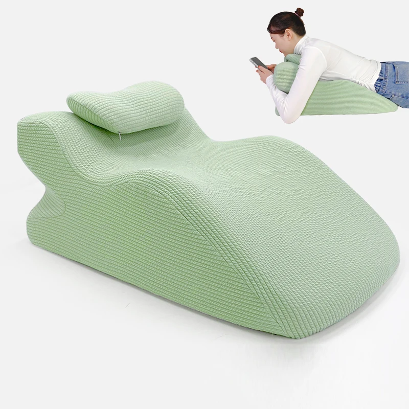Family nap pillow Massage head pillow suitable for prone rest easy breathing face down pillow
