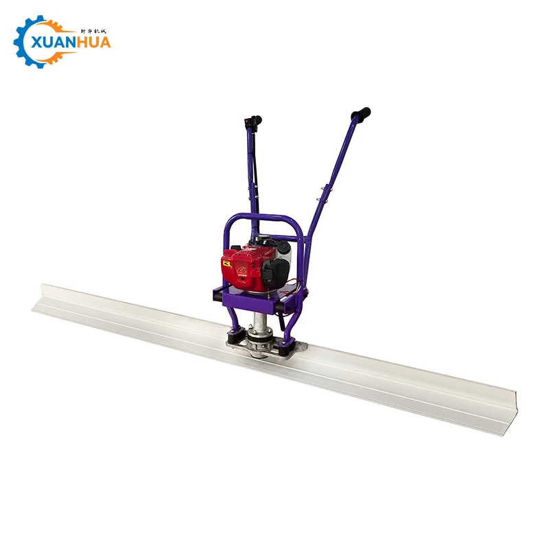 concrete road floor screeding machine ride on concrete vibrating screed ruler laser smooth screed leveling machine