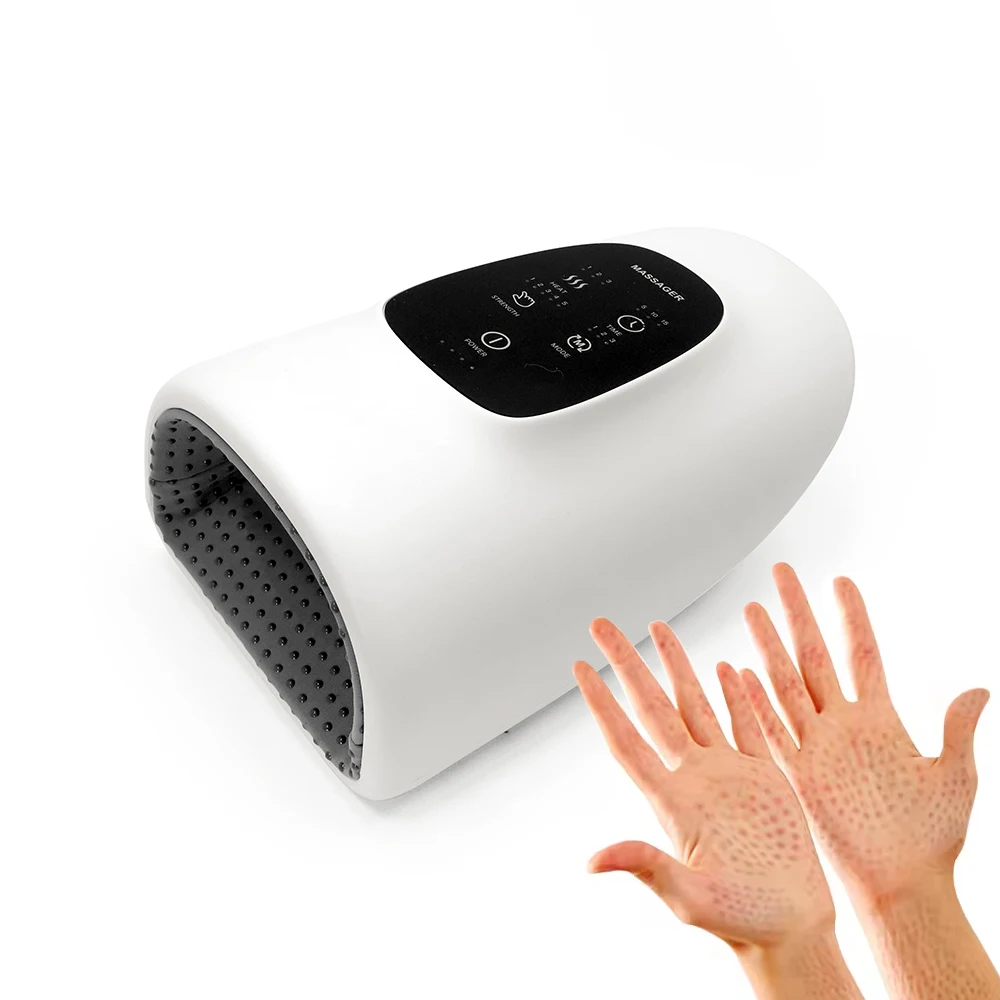 2024 New Cordless Air Compression Electric Hand And Wrist Massager Machine Heating Therapy Fingers Hands massager