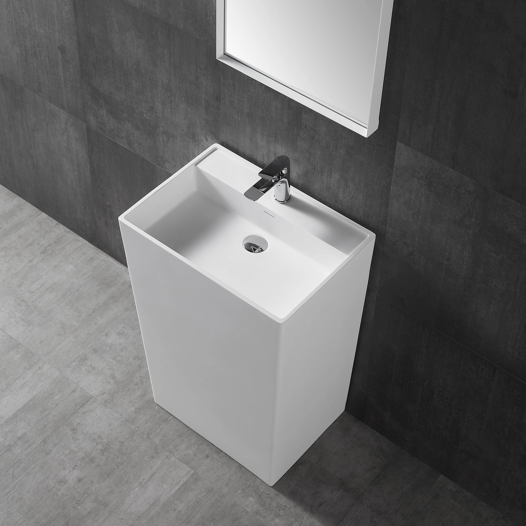 bathroom art basin freestanding basin artificial stone sink cast stone basin