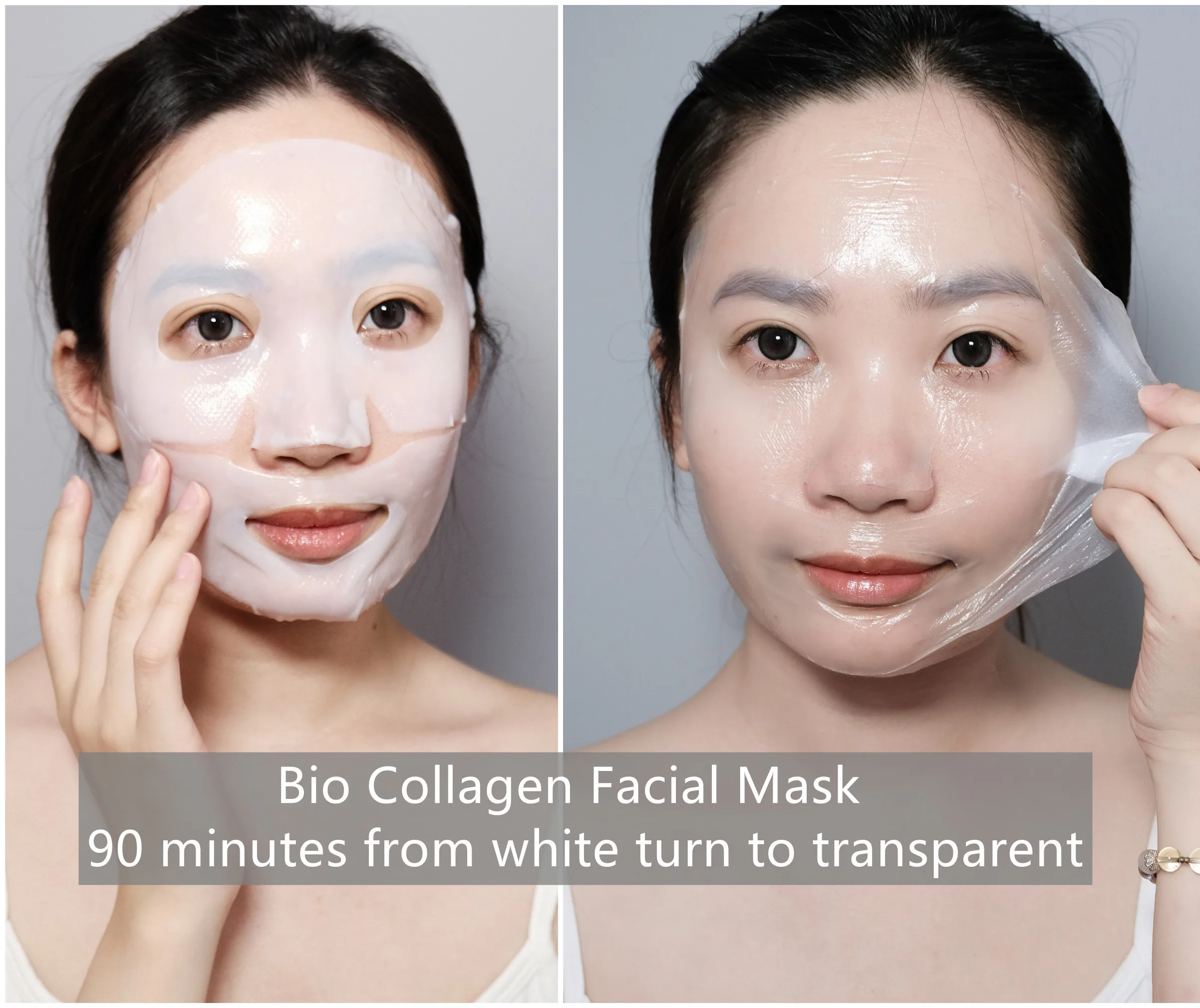 Custom Overynight Bio Collagen Real Deep Anti Wrinkle Lifting Mask Hydrating Face Mask Sheet for All Skin Types Cotton Female