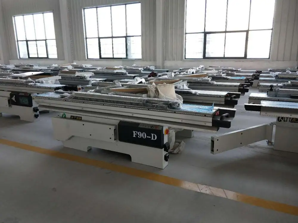 F90 precision sliding table saw wood cutting machine