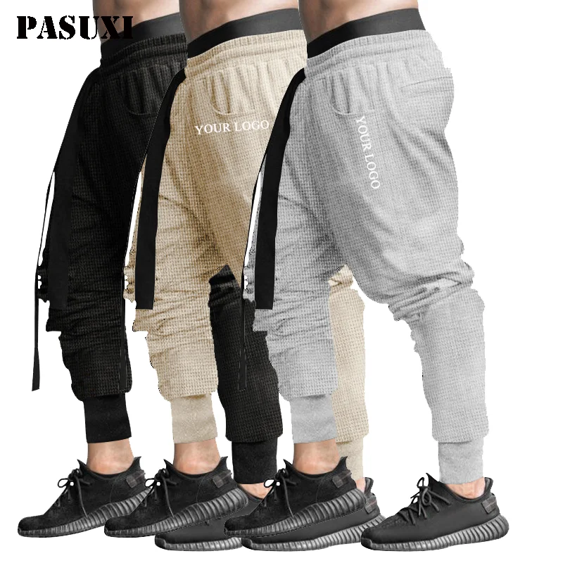 PASUXI Custom Logo Private Label Slim Fit Workout Activewear Pants Fitness Men Sweatpants Gym Mens Jogger