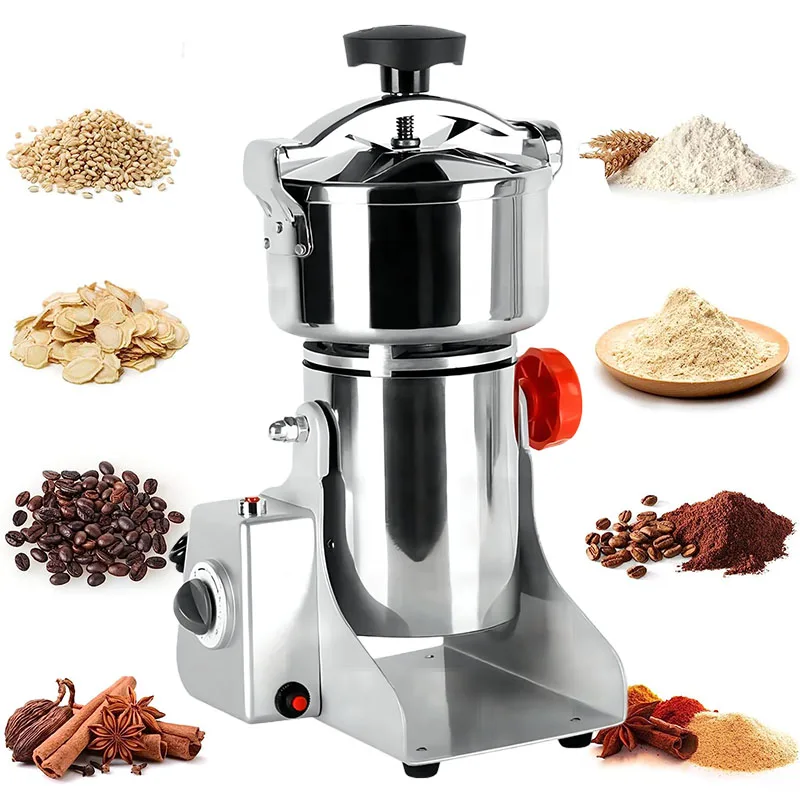 Multi capacity 800g 500g 350g automatic stainless steel flour mill corn grinder machine