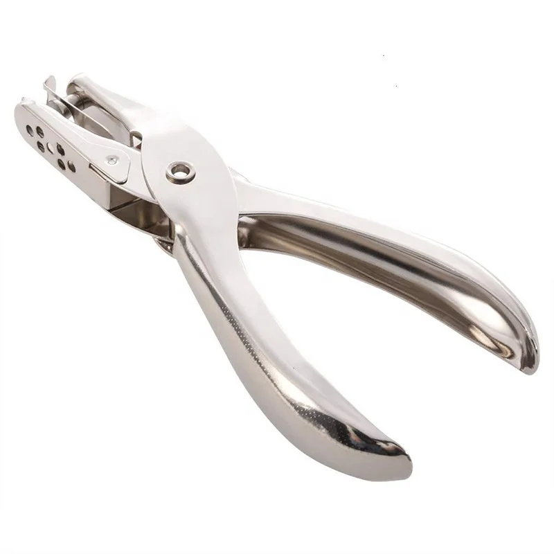 school office stationery 6MM metal plier paper single round hole punch