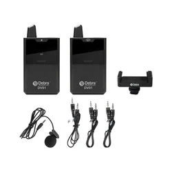 Wireless UHF Handheld Lavalier Headset Microphone for DSLR Camera/Smartphone Interview Recording Streaming Live Broadcast