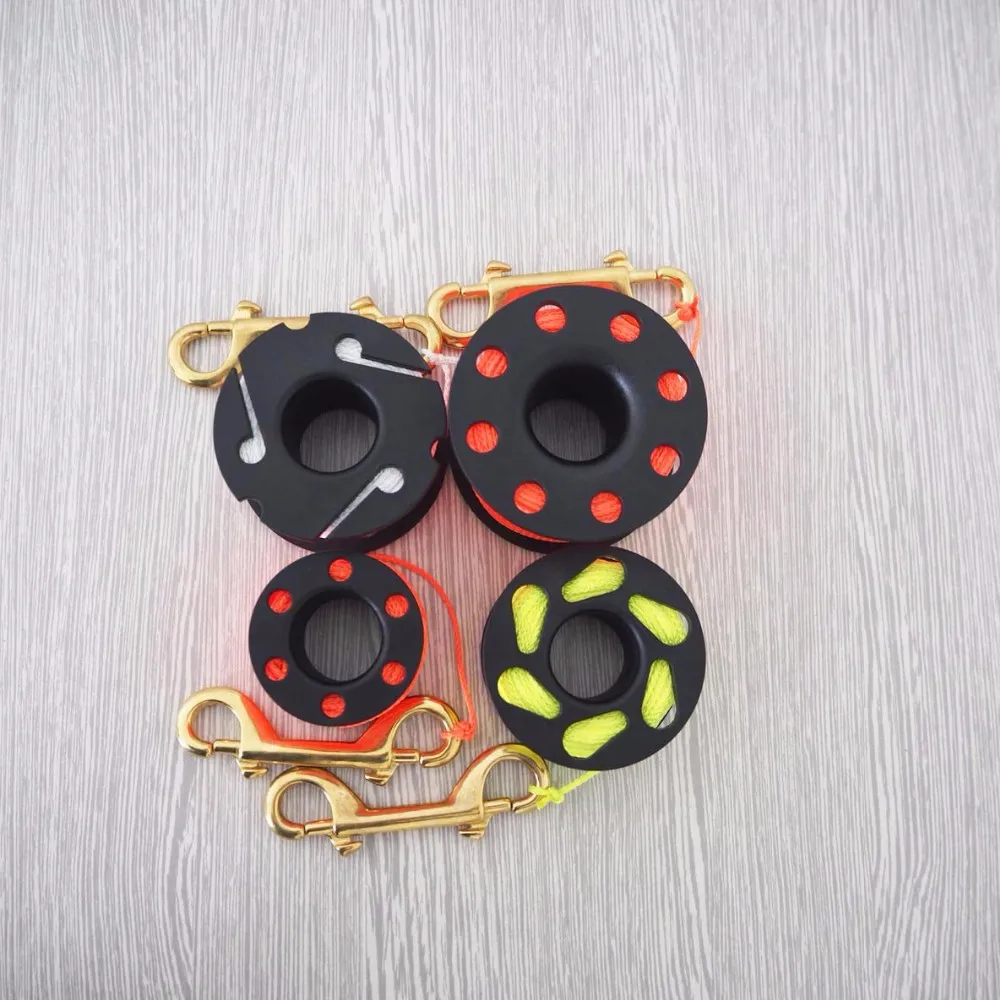 Diving reel Finger Spool with Brass Clip Line Holder Reel