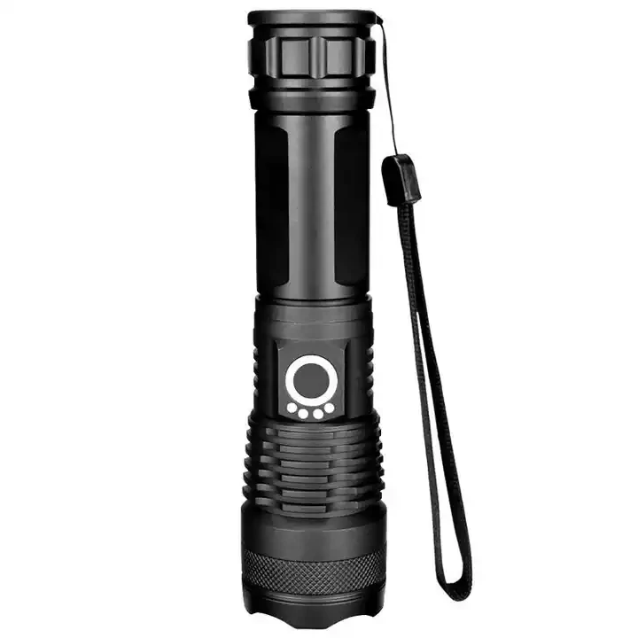 New XHP70.2 High Lumen Flashlight USB Rechargeable Telescopic Zoomable Power Display LED Flashlights 5000 Lumen Hand Torch Light
