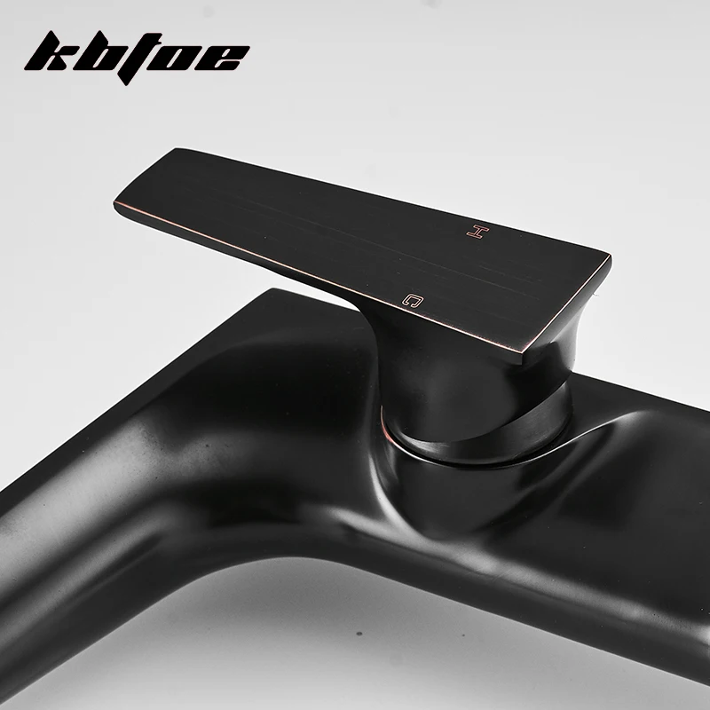 Modern Single Handle Brass Hot Cold Water Mixer Tap Sink Bathroom Basin Faucet