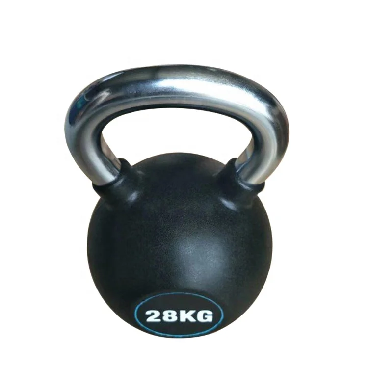 Chromed Handle PU Coated Weightlifting Kettlebell