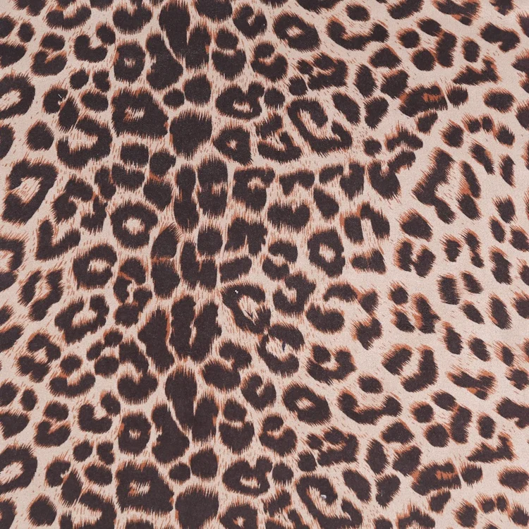 knitted polyester men suede scuba animal the leopard print fabric