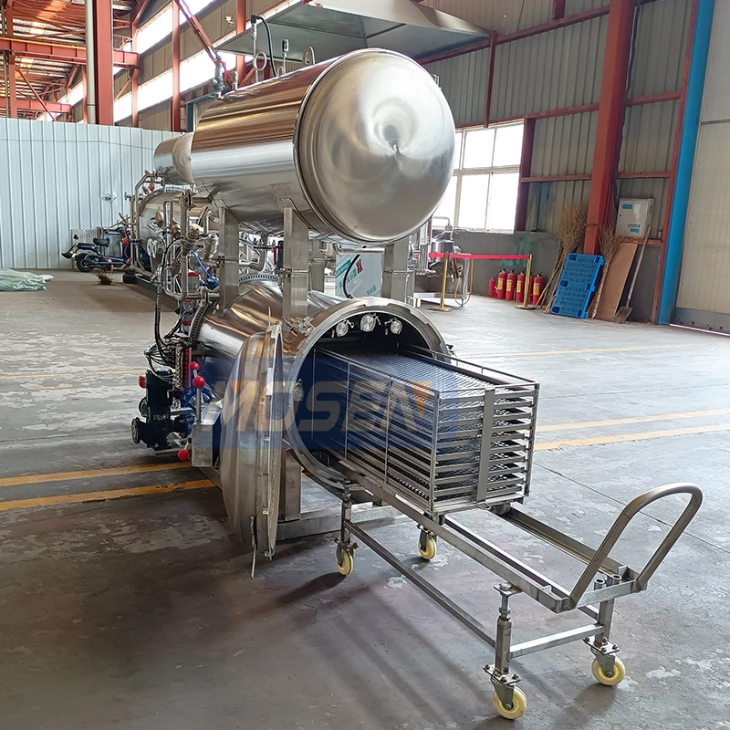 canned food/glass jars/ retort pouch food sterilizer autoclave retort machine