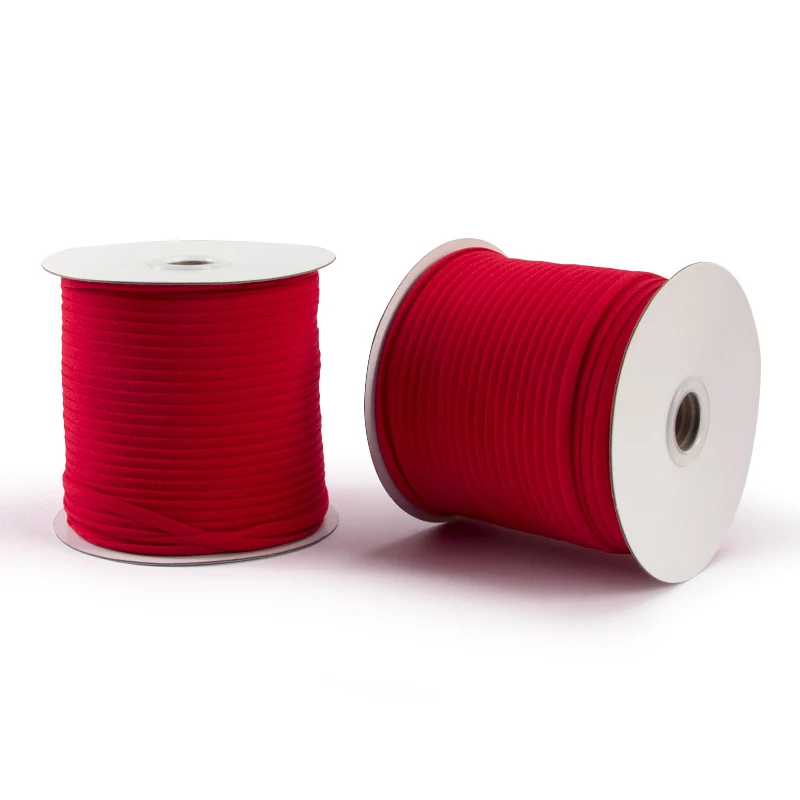 
Stock 5mm colorful rope earloop cord elastic bands diy sewing flat elastic string 