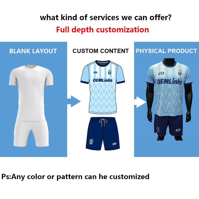 OEM custom soccer wear set football uniform t shirt full team Kit high quality sublimation soccer jersey soccer clothing