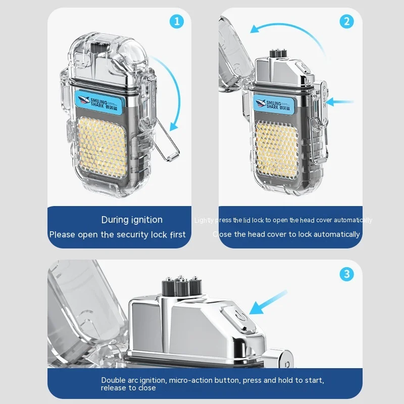 2024 Portable 300mAh Keychain EDC Flashlights Type-C Rechargeable COB Light Outdoor Arc Camping Lighter Mini Flashlight Gifts