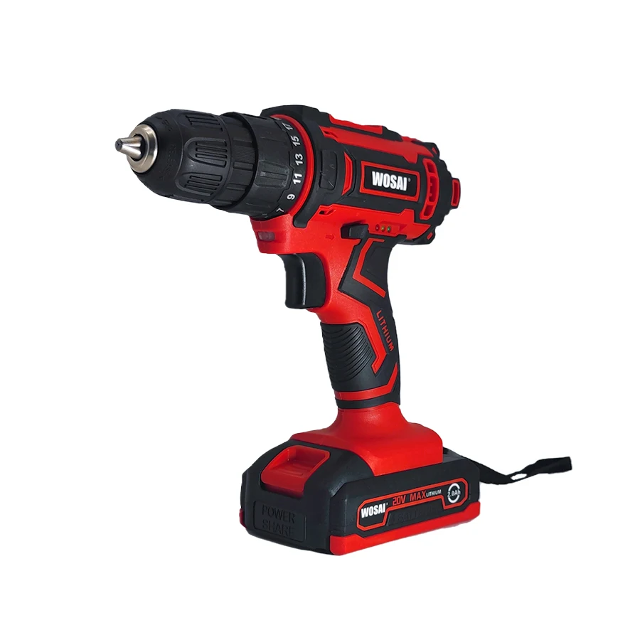 WOSAI Cordless 20v 23 Power Electric Drilling Machines Power Drills Drill Set Tool Sets With Bit Set