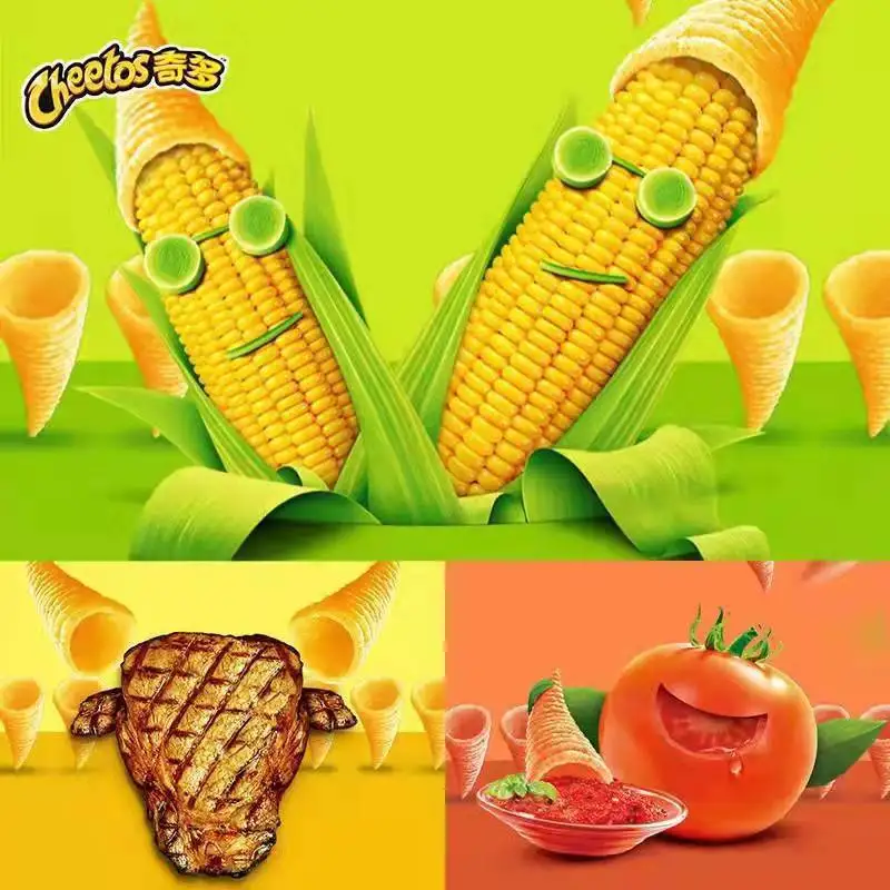 Оптовая продажа цена Cheetos снэк-идеальные формы с оригинальным ароматом Хрустящие закуски лежит линия производства картофельных чипсов