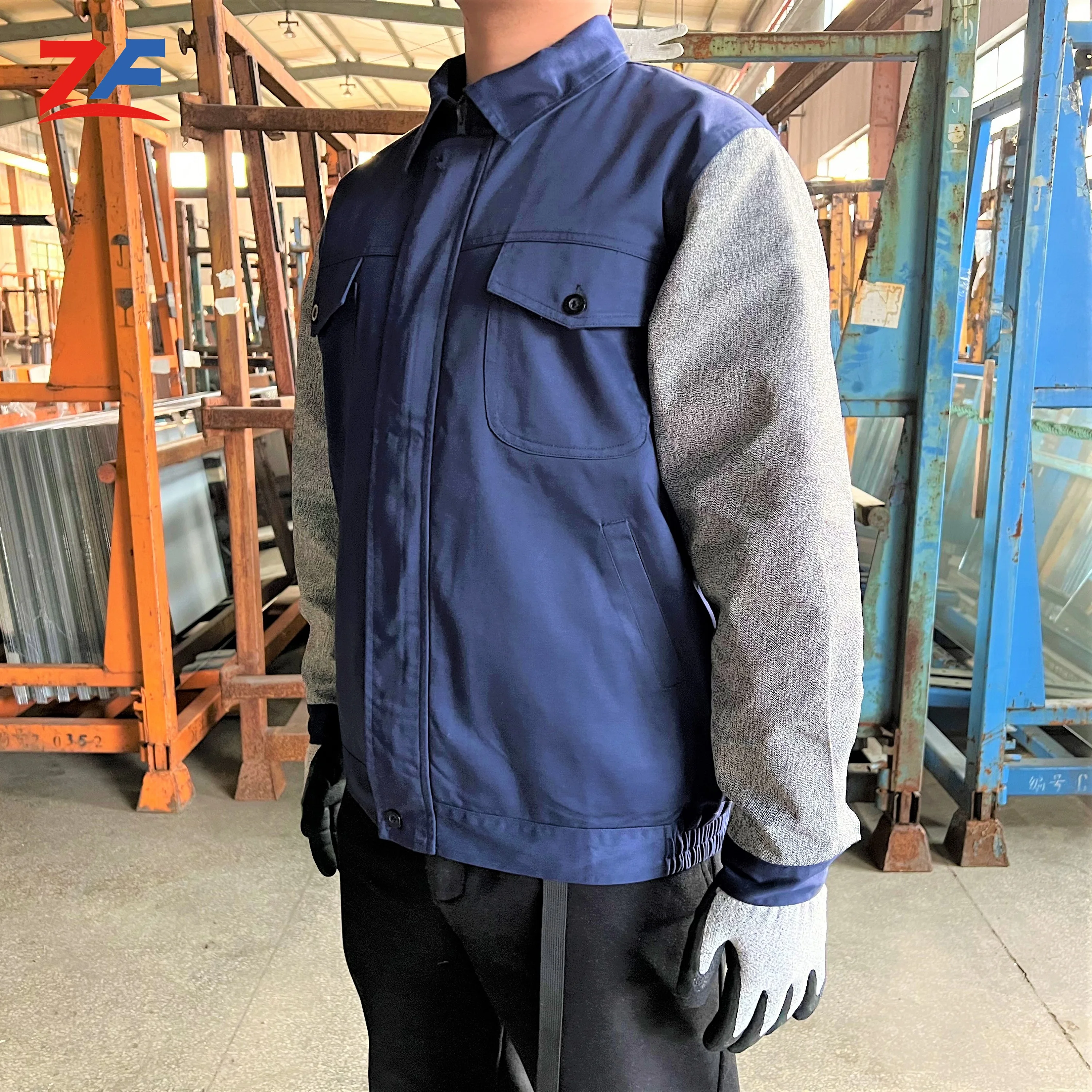 Workwear Uniforms Industrial Uniform overalls to prevent arm injuries high quality work clothes