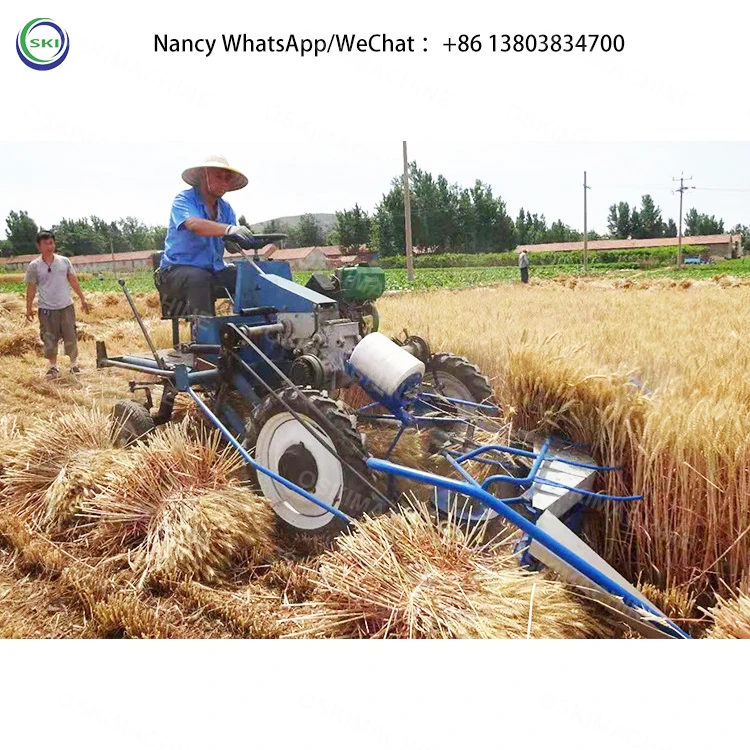 Combine Wheat Cutting Rice Harvester Harvesting Machine Mini Reaper Binder Machine Price Rice Reaper Machine In India