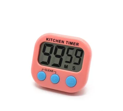  New Design Portable Big Digital Home Kitchen Solid Color Countup Countdown Timer