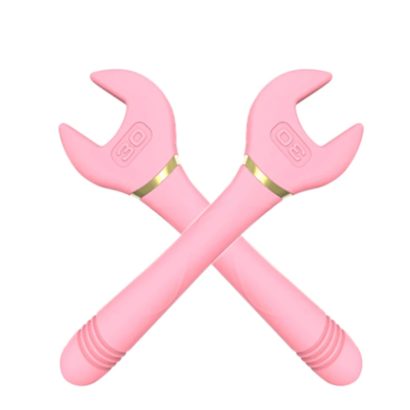 XIAER  wrench Shaped Vibrator Clitoris Stimulator Thrusting Dildo Wrench Vibrator For Women