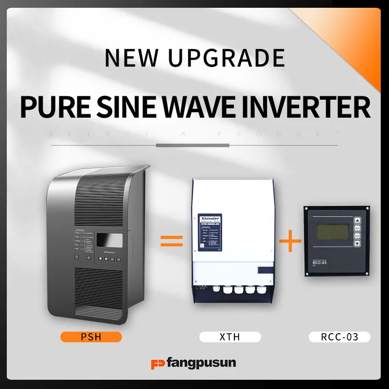 1 Fangpusun Hybrid Inverter charger low frequency for intelligent charge off and on grid solar power system with wifi data read