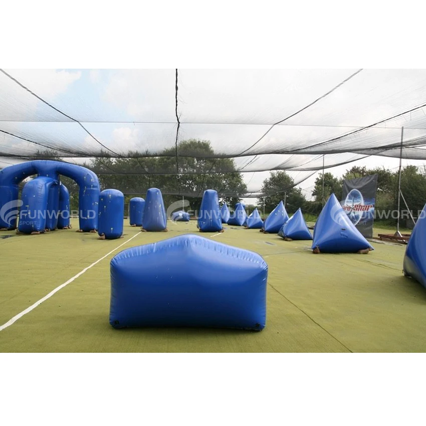 Kids Outdoor Laser Guns Competition Field Packages Inflatable Paintball Bunkers For Archery Tag
