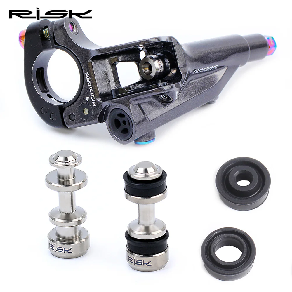 RISK Titanium Disc Brake Lever Piston Repair Part With 2 Oil Seal For XT M785 M8000 SLX M7000 MTB Bike Brake Lever Parts