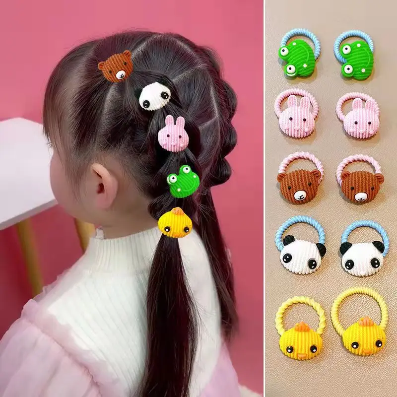 korean flowers children baby kids bow elastic hair rubber bands for baby girls kids scrunchies accessories
