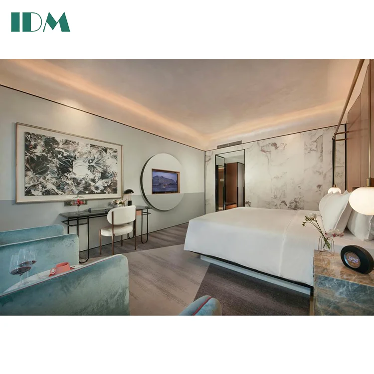 IDM-KY14 Hangzhou Juntels гостиничная мебель, двуспальная кровать, мебель для спальни, набор для отеля