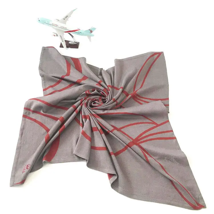 Hot Sale 100% Polyester Airline Blanket Coach Business Class Airplane Blanket Aircraft Polar Blanket