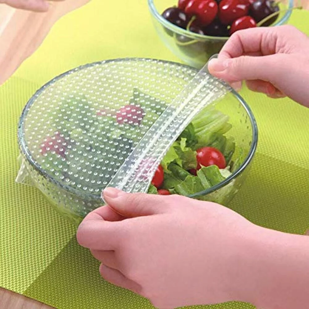 Fresh Keeping Eco-Friendly Silicone Food Grade Film Wrap Reusable Stretch Preservative Film