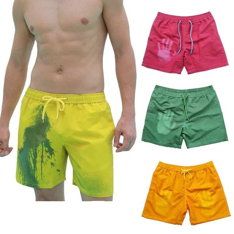 
Sublimation Trunk Swimwear Swimsuit Shorts Mens Beach Pants Color Changing Swim Short 