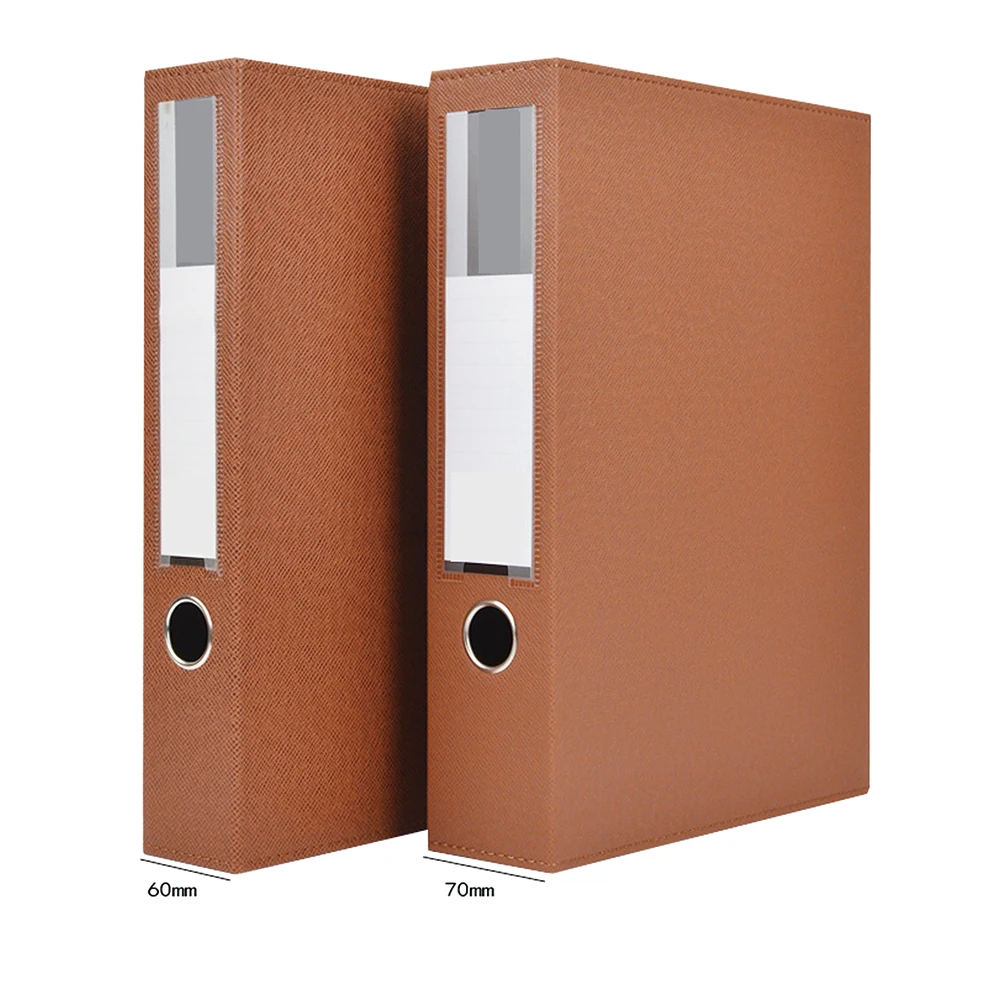 Data Box File Magnetic Button Type A4 Folder Storage PU Document