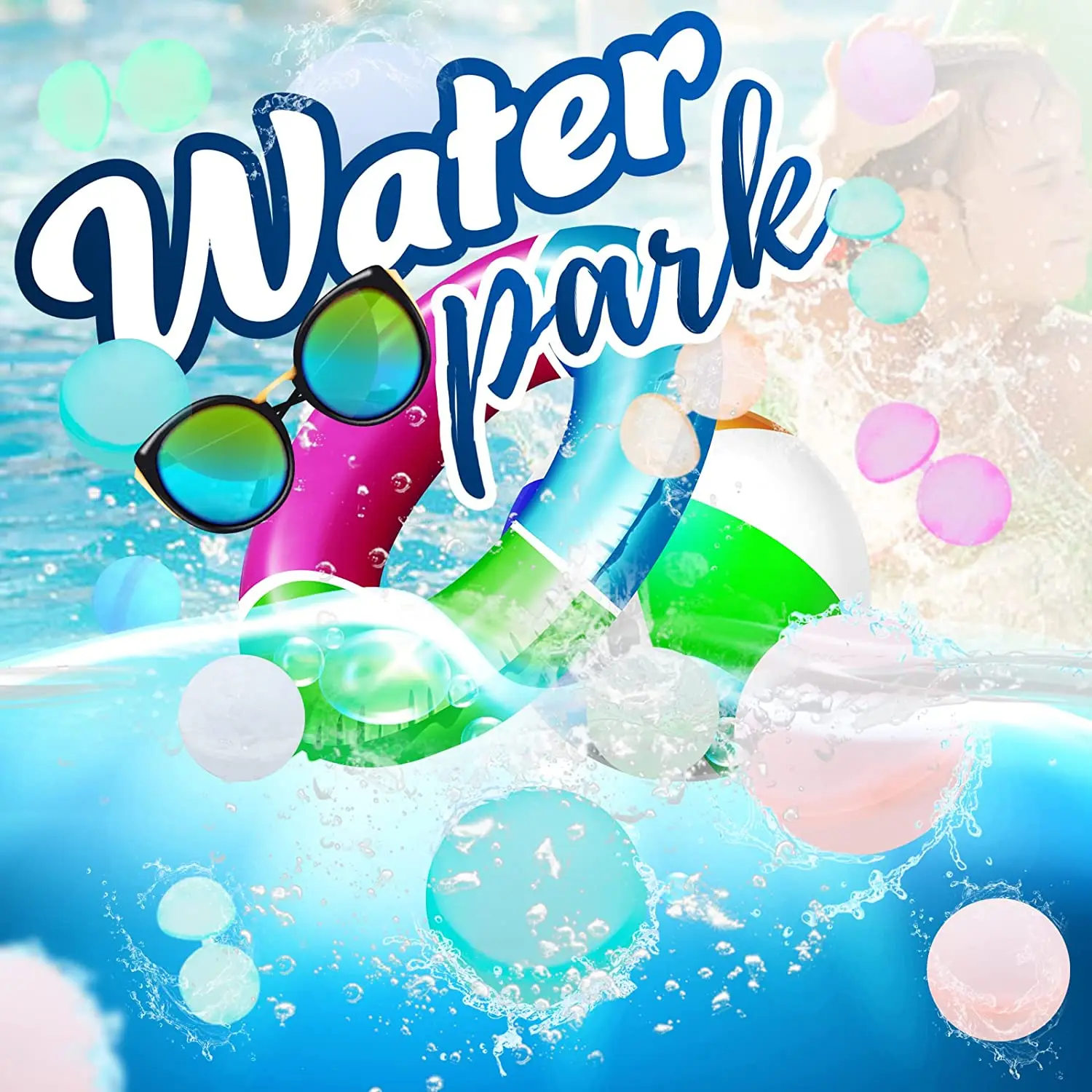 Reusable Water Balloons Self Sealing Quick Fill Environmental Silicone and Magnets Refillable Water Bomb Ball for kids