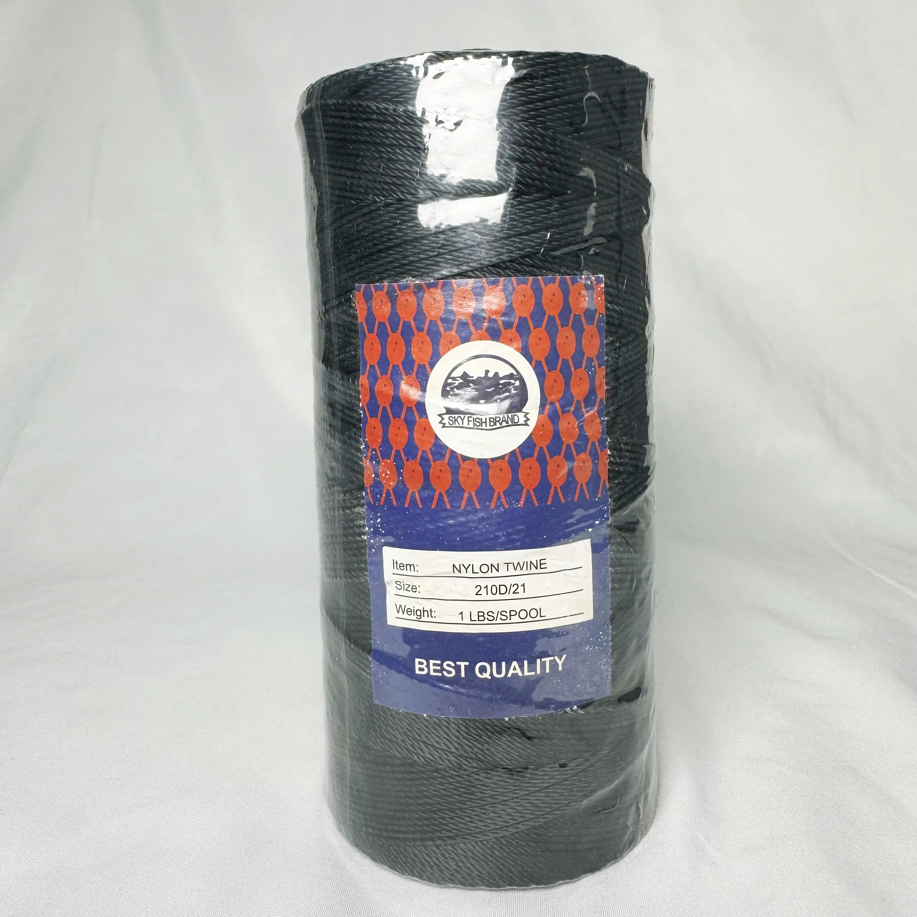 Стойкий к истиранию нейлоновый шпагат со смолой скрученный рыболовный 210D