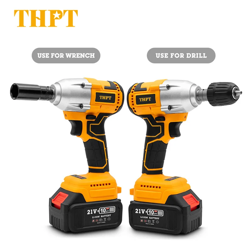 THPT 500N.m OEM 21V 2600rpm Electric Multifunctional Tool Wrench Set Impact Wrench Kit