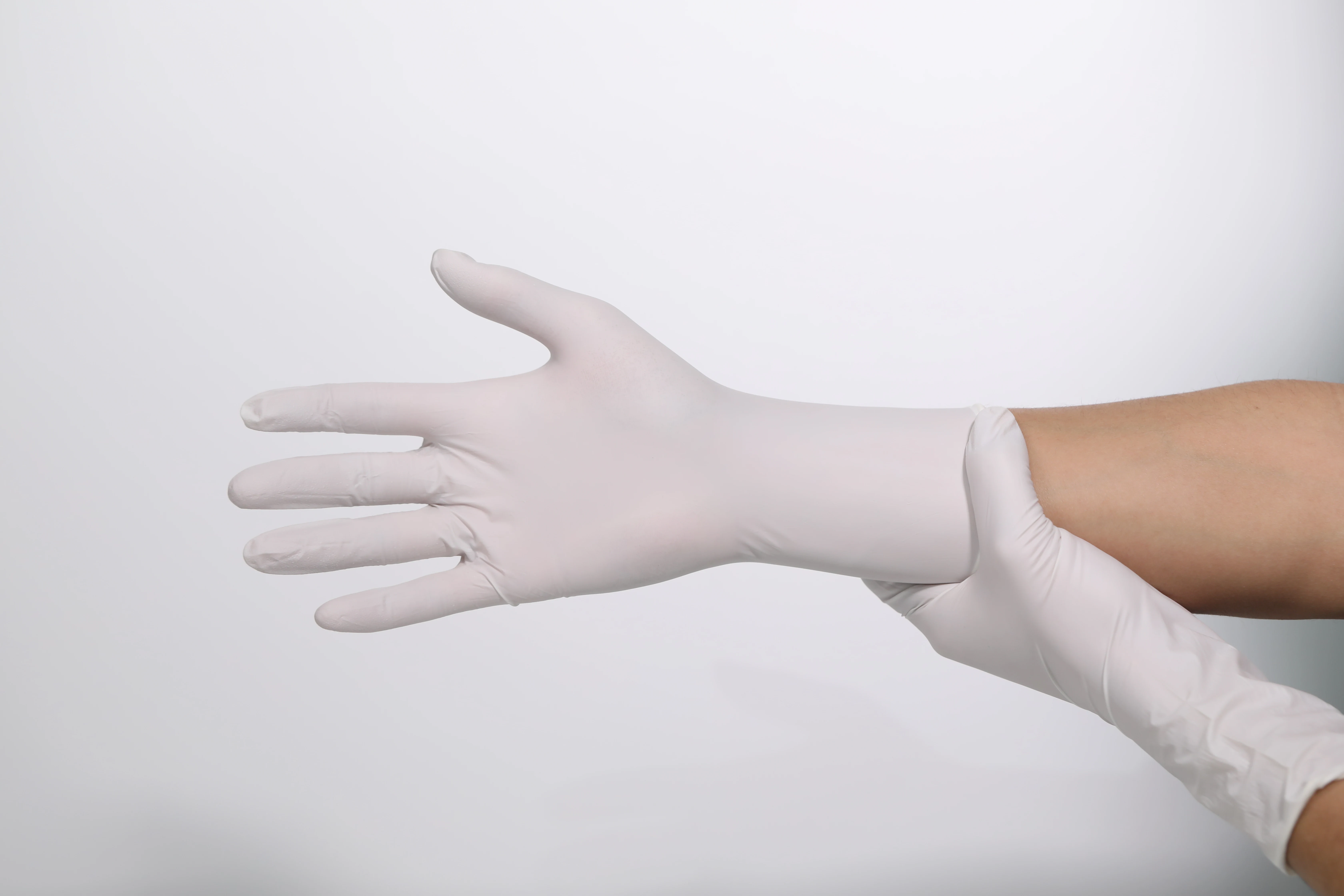 Одноразовые промышленные нестерильные перчатки небесно-голубого цвета для осмотра, высокие стандарты мягкости, оптом