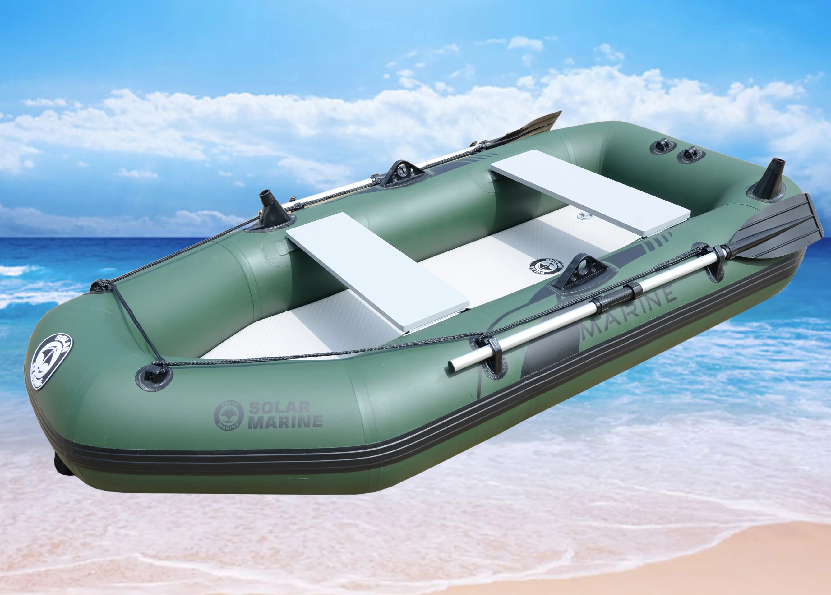 ПВХ надувной каяк Solarmarine на 3 человек 2 м рыболовная лодка воздушный коврик для пола с