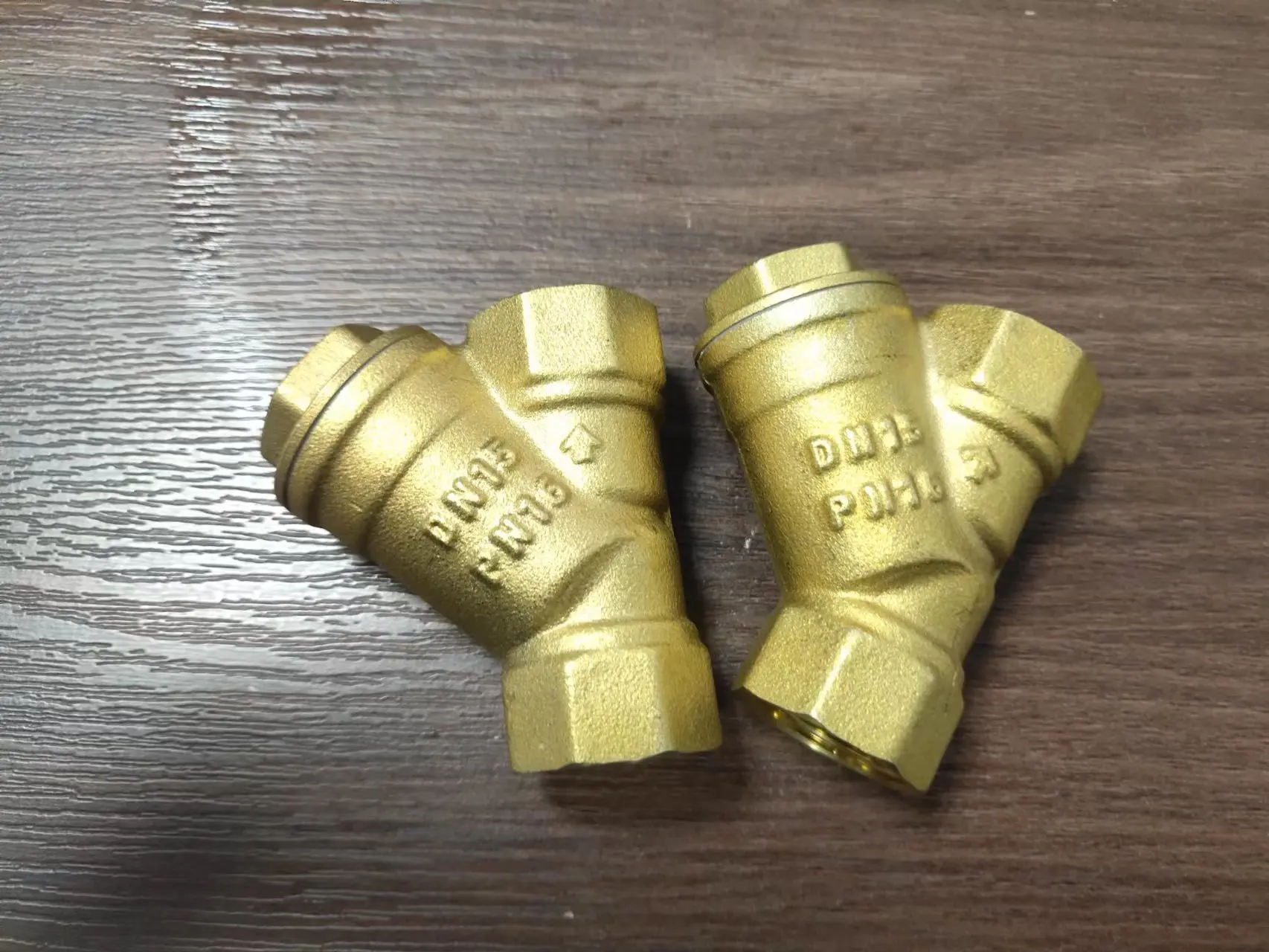 DN15  Brass Y Type Strainer,check valve with ss net