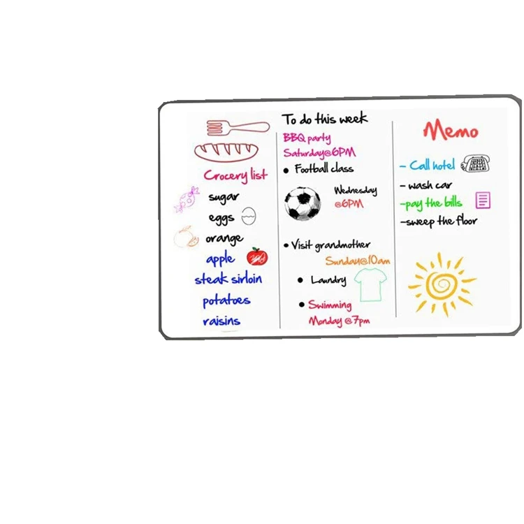 Manufacturer supply magnet alphabet board, PP magnetic notice boards and plastic magnetic travel board